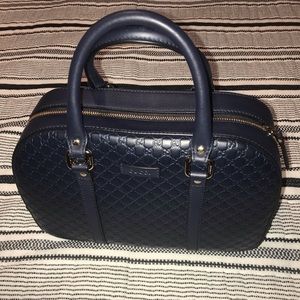 Authentic Gucci Satchel Navy